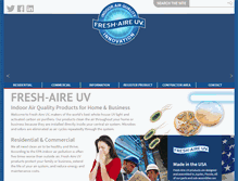 Tablet Screenshot of freshaireuv.com